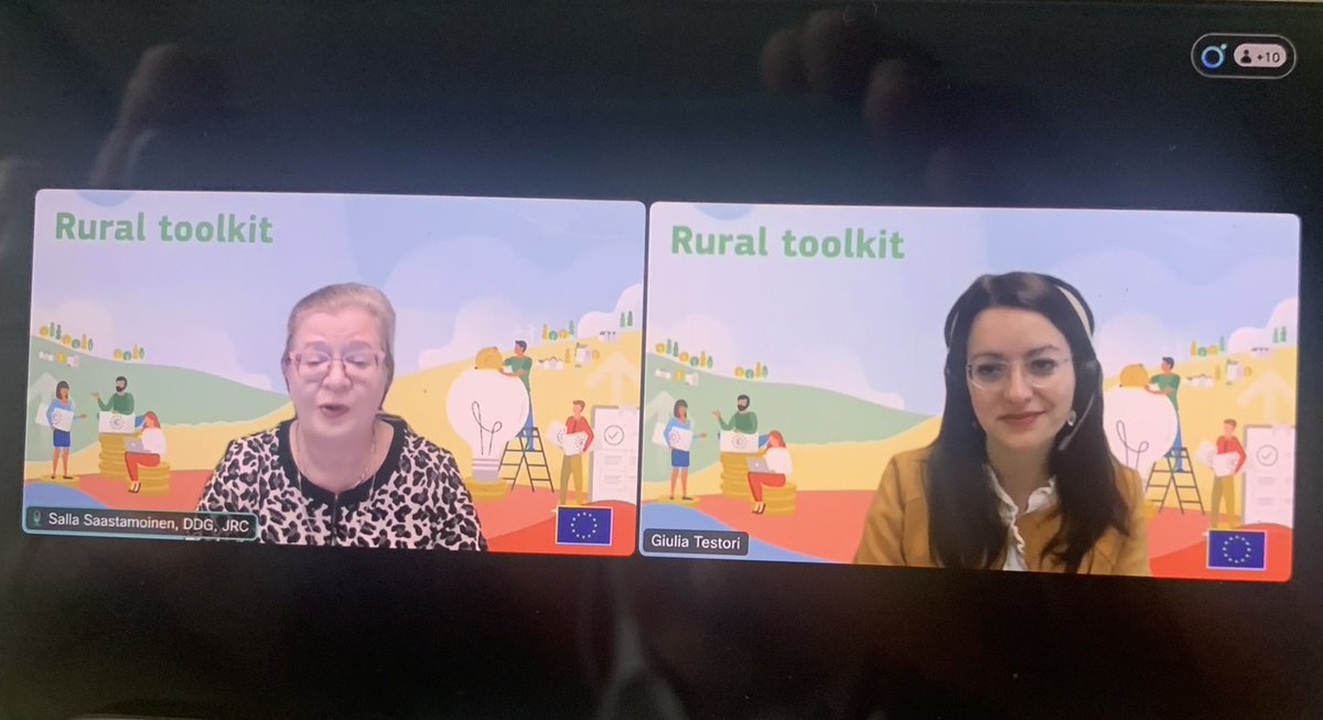 Alessandro Rainoldi (@alerainy) on Twitter photo It was great to take part in the launch of the 🇪🇺 #RuralToolkit today with <a href="/EU_ScienceHub/">EU_ScienceHub</a> DDG <a href="/SallaLoi/">Salla Saastamoinen</a> and team leader Giulia Testori.
Hope this tool is beneficial to #rural communities and helps deploy concrete support to their ambitions.
#EU #EUknowledge #RuralVisionEU It was great to take part in the launch of the 🇪🇺 #RuralToolkit today with <a href="/EU_ScienceHub/">EU_ScienceHub</a> DDG <a href="/SallaLoi/">Salla Saastamoinen</a> and team leader Giulia Testori.
Hope this tool is beneficial to #rural communities and helps deploy concrete support to their ambitions.
#EU #EUknowledge #RuralVisionEU