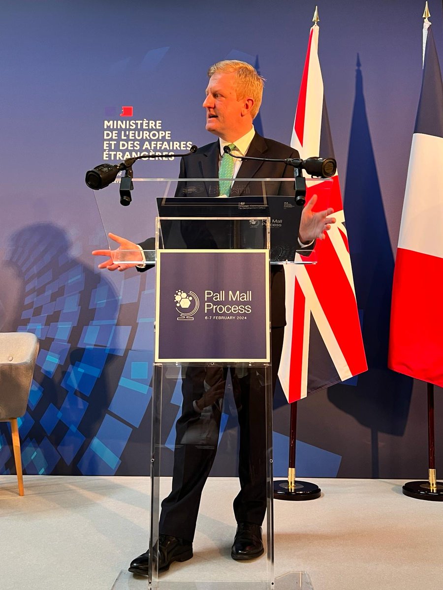 <a href="/OliverDowden/">Oliver Dowden</a>, the Deputy Prime Minister 🇬🇧 attended the #PallMallProcess conference earlier today, calling for an international approach to tackling the proliferation and irresponsible use of commercial cyber intrusion capabilities. Read his speech here: gov.uk/government/spe…