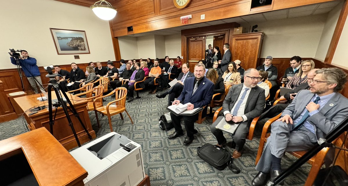 Here for the first hearing about the Multi-Media Jobs Act (MMJA). Full room with a full overflow room. Lots of excitement around bringing multimedia projects to Michigan!