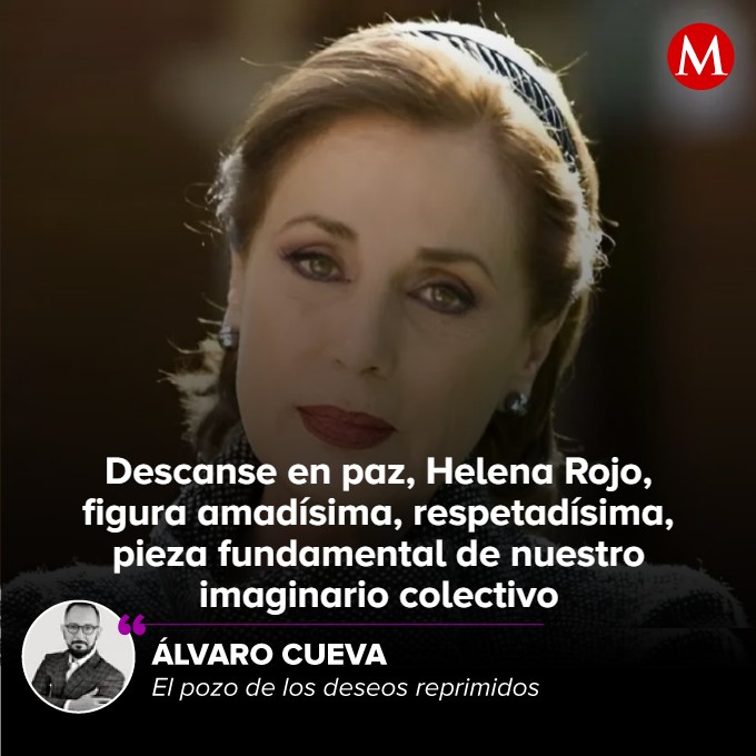 #ElPozoDeLosDeseosReprimidos | Helena Rojo tuvo la carrera perfecta. Lo vivió todo y lo vivió bien. Sin escándalos, siempre con el cariño de la gente. Siempre con el reconocimiento de la prensa.

🖋️ Lee la opinión de @AlvaroCueva

mile.io/3uy6Bdf