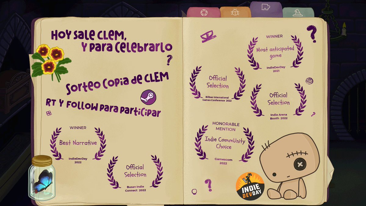 CLeM de <a href="/MangoProtocol/">Mango Protocol</a> ya está a la venta🔮

Y para celebrarlo, sortearemos 2 copias del juego para Steam (una aquí y otra en nuestro IG) ✨

Para participar, síguenos y haz RT a esta publicación.

👀¡Tienes hasta el 10/02 para participar!