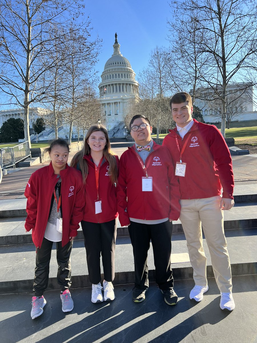 Excited to meet with @RepStenyHoyer @ChrisVanHollen @RepSarbanes @RepAndyHarrisMD to discuss our Unified Champion School at Tuscarora High School. #SOHillDay @SpeciOlympics @SpOlympicsMD @FCPSMaryland @THSTitans @LisaSmithFCPS