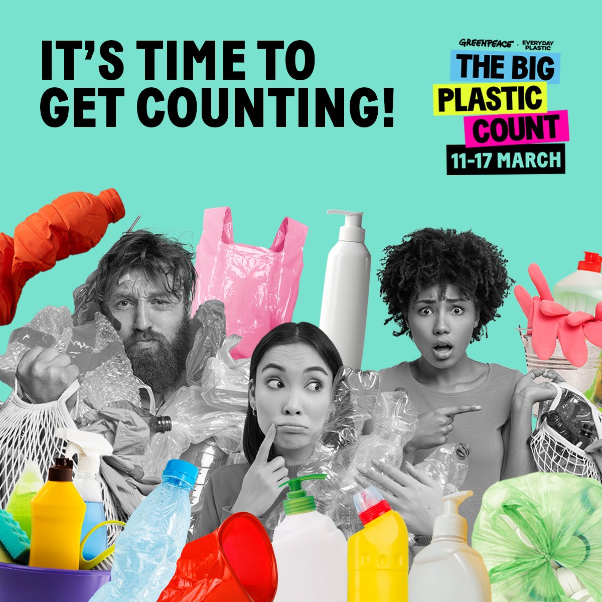 For one week in March we're gathering the evidence to find out exactly HOW much plastic we throw away in the UK. Sign up today and help investigate 🕵️  Sign up 👉 thebigplasticcount.com/ep #TheBigPlasticCount #PlasticCrisis #JoinTheCount @GreenpeaceUK #CitizenScience