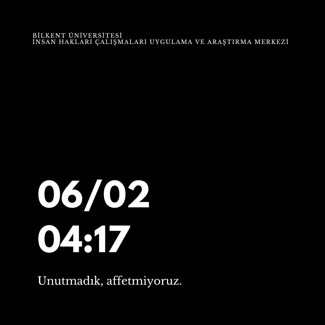 ihm_bilkent's tweet photo. Bugün 6 Şubat. Ülkemizin 11 kentini insani ve çevresel bakımdan etkileyen, tam sayısını hala bilmediğimiz on binlerce yurttaşımızın ölümüne; fiziksel, maddi ve manevi olarak zarar görmesine veya kaybolmasına neden olan depremlerin yıl dönümü. (1/5) https://t.co/thcUGghLtT