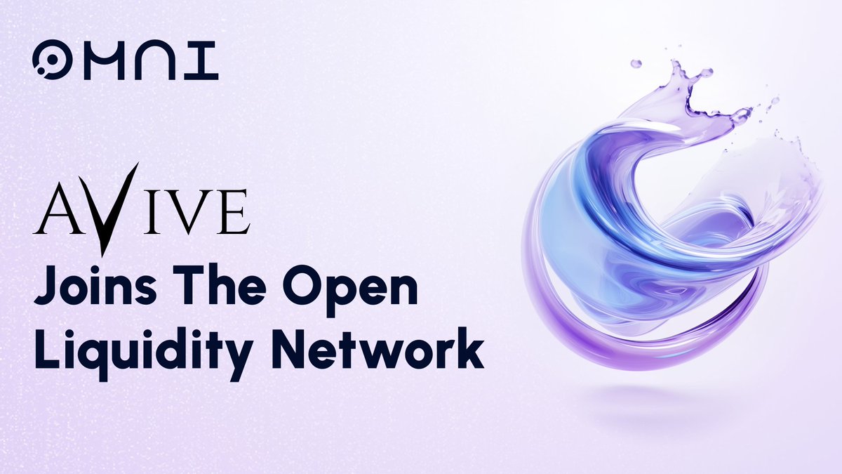 Nomina's tweet photo. The Open Liquidity Network expands further with @Avive_World's choice to adopt open and neutral standards.

Through this expansion Avive will deepen and unify liquidity for $AVIVE across all rollups. https://t.co/n76QC3zyE1