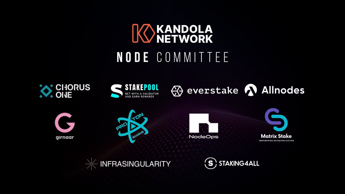 We're thrilled to share some significant developments and our strategic roadmap as we gear up for an exhilarating phase of growth leading to ⛓️#MAINNET
The first step was the building of the Kandola’s Node Committee.
This is a landmark initiative bringing together some of the
