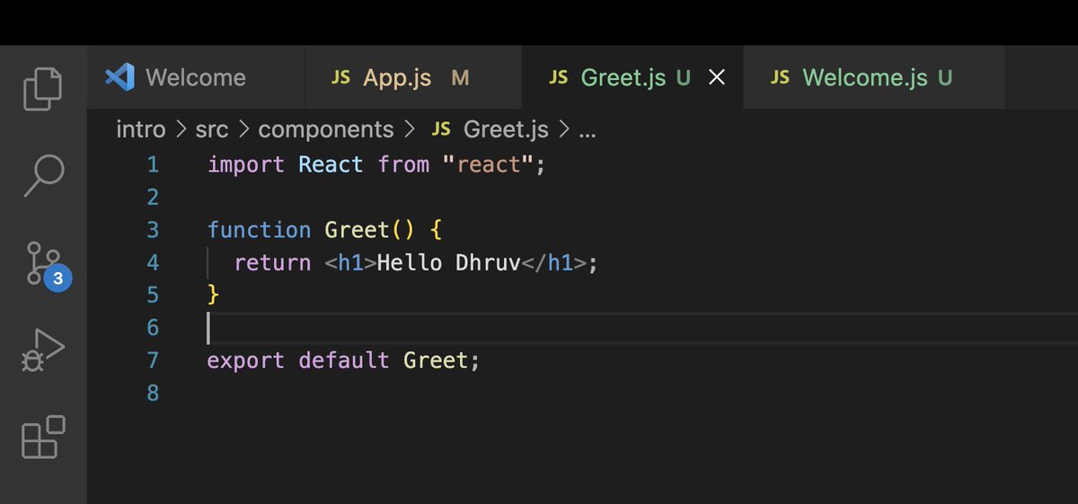 DhruvKathrotiya's tweet image. &quot;🚀 Day 3 of #50DaysofLearningReact 🌐: 

Learned JSX, Props, and the vital distinction between Functional and Class Components! 💡 #ReactJS #webdevelopment