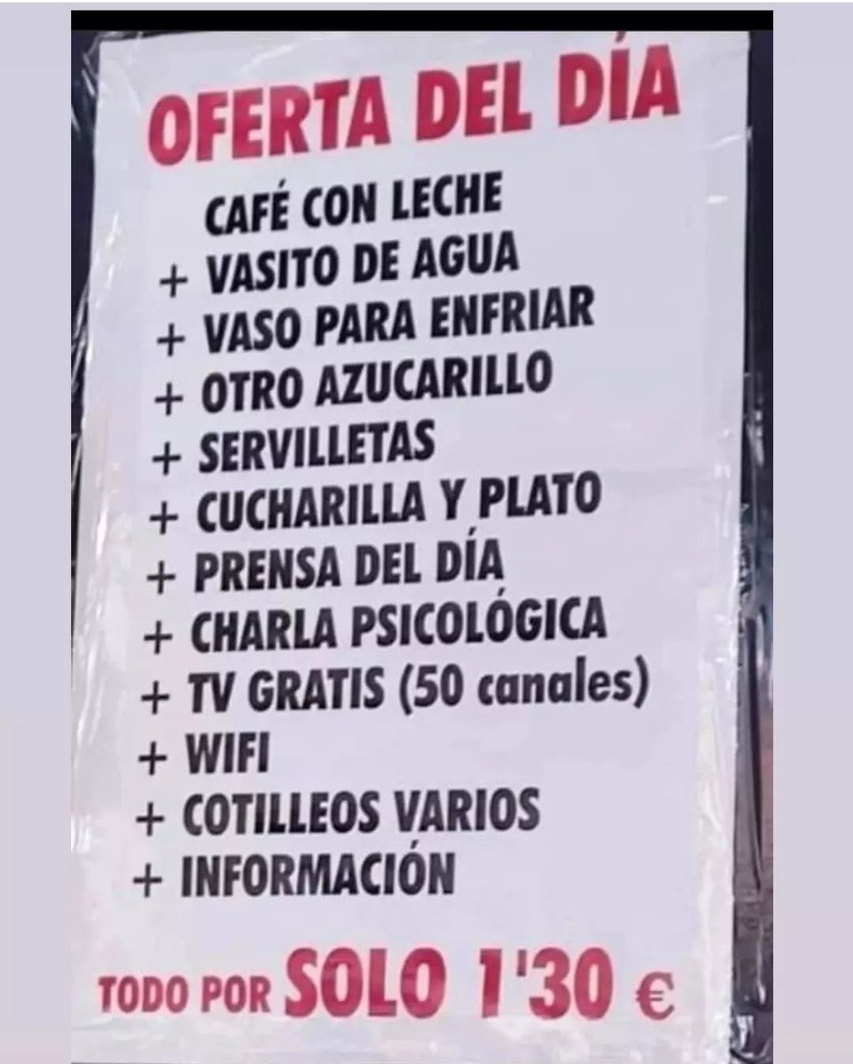 soycamarero's tweet photo. Barato me parece😂 https://t.co/jdKSofUMDA