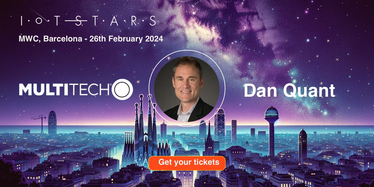 Come join Daniel Quant of the 2024 IoT Stars hosting a networking event for IoT professionals in Barcelona, during the first night of Mobile World Congress at the Antiga Fabrica Estrella Damm. Tickets with 25% discount code: lnkd.in/gqwCrbKs #MWC24 #IoTStars