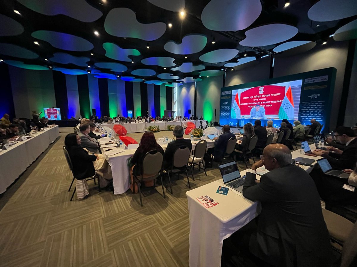 mansukhmandviya's tweet photo. Virtually addressed the 37th Board Meeting of @StopTB, Brazil.

Highlighted various steps taken by India towards realizing PM @NarendraModi ji's vision of ending TB in India by 2025, including Ni-kshay Mitra program, ‘TB Mukt Panchayat’ initiative, increased TB screenings, etc. https://t.co/iRDocKePLS