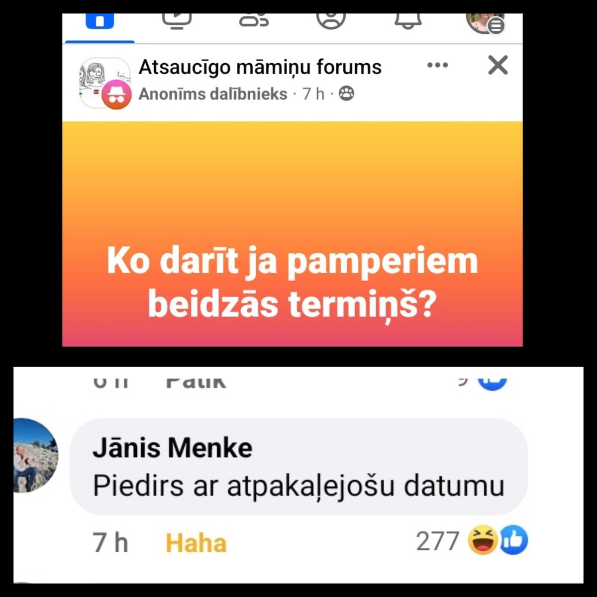Tas forums pēdējā laikā ir nereāls #atsaucīgāsmāmiņas #amf
