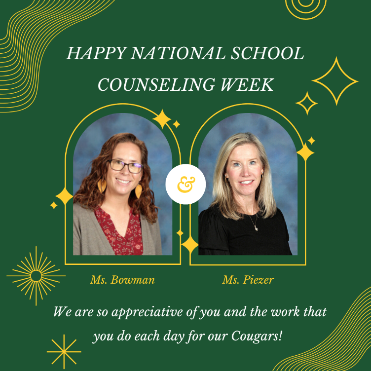 Happy National School Counseling Week to two of the BEST! <a href="/HeatherPiezer/">Heather Piezer</a> and <a href="/AES_Counselor/">𝓐𝓵𝓲𝓼𝓸𝓷 𝓑𝓸𝔀𝓶𝓪𝓷</a> ! We are so grateful for all you do for our school community!