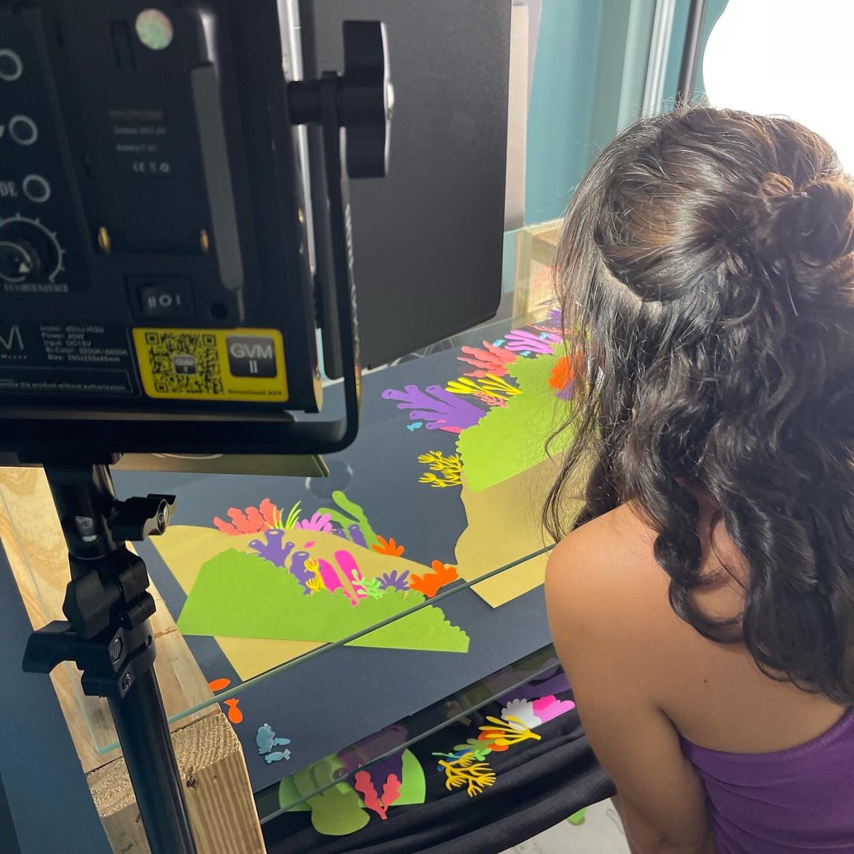 MarsMicola's tweet photo. Fase de producción, d animar. 8 meses intensos, d música, concentración y esfuerzo. Esta parte la realicé sola en mi estudio. #production #animation #papercutanimacion #papercutanimation #stopmotion #produccion #puertorico #animacion #escena #scene #cortoanimado #cortometraje https://t.co/YUyaXuk3rw
