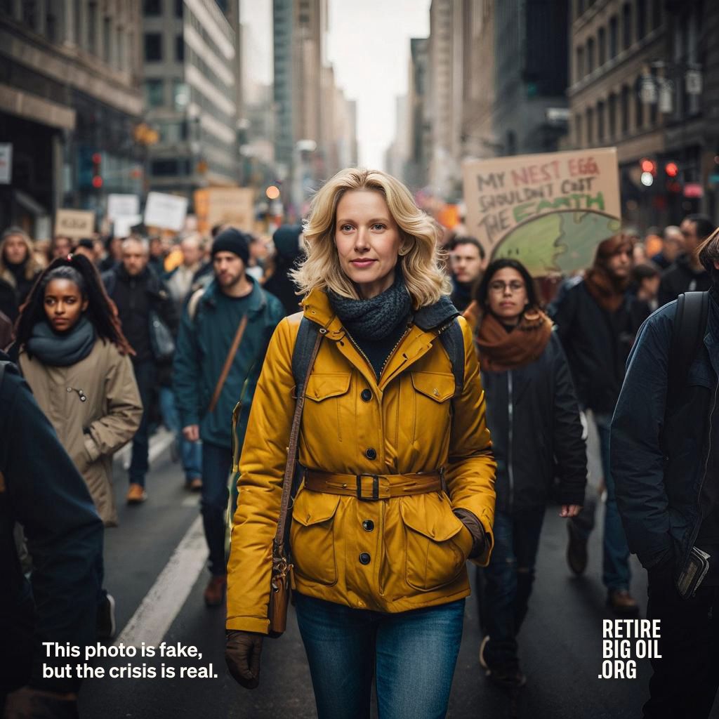 99% of Americans invested in a 401(k) plan are forced to invest part of their life savings in oil and gas companies. So I’m marching virtually to get Wall Street to give everyone climate-friendly options. Will you join me? RetireBigOil.org / @retirebigoil #RetireBigOil