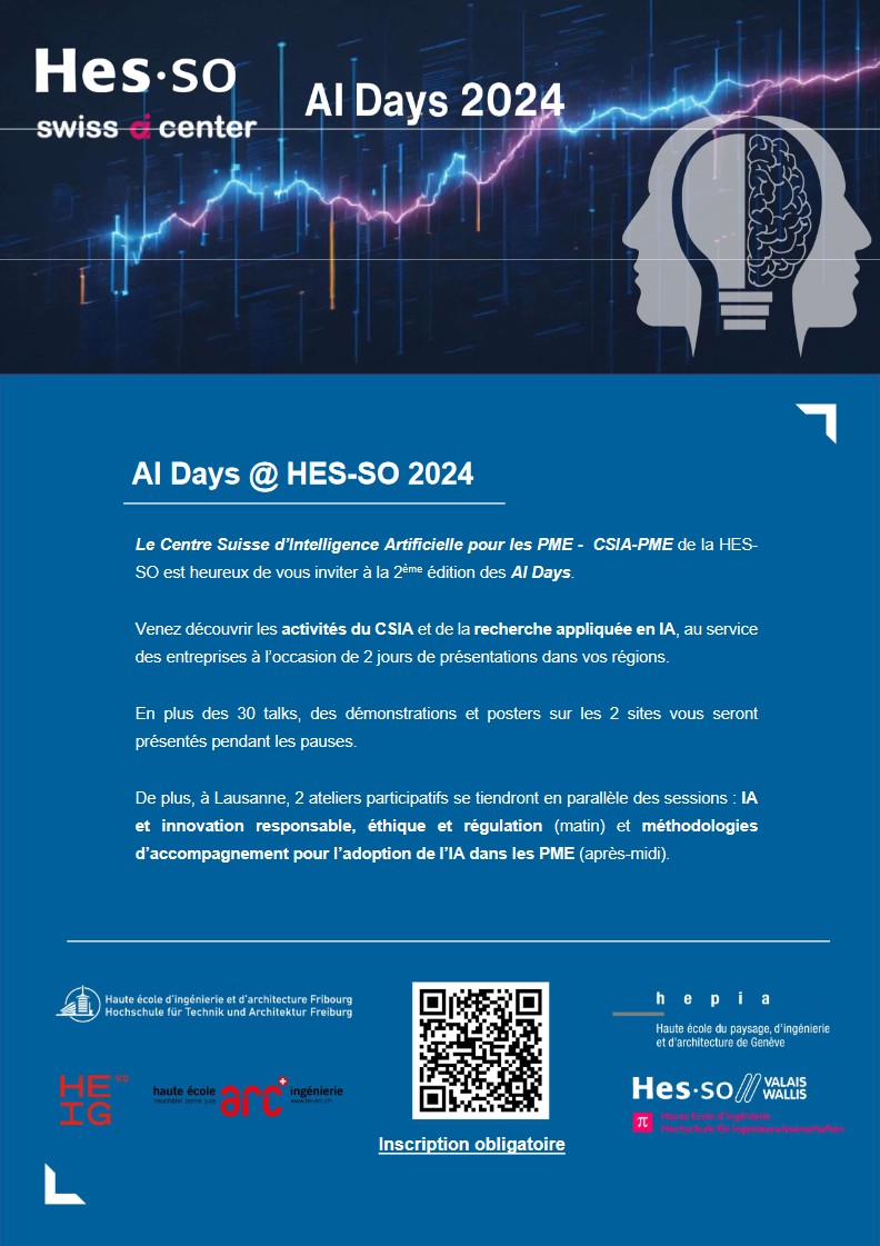 Emmanuel Senft will give an invited talk on the future of manufacturing through collaborative efforts between humans and robots at the HES AI Days (@hes_so , @hessovalais )