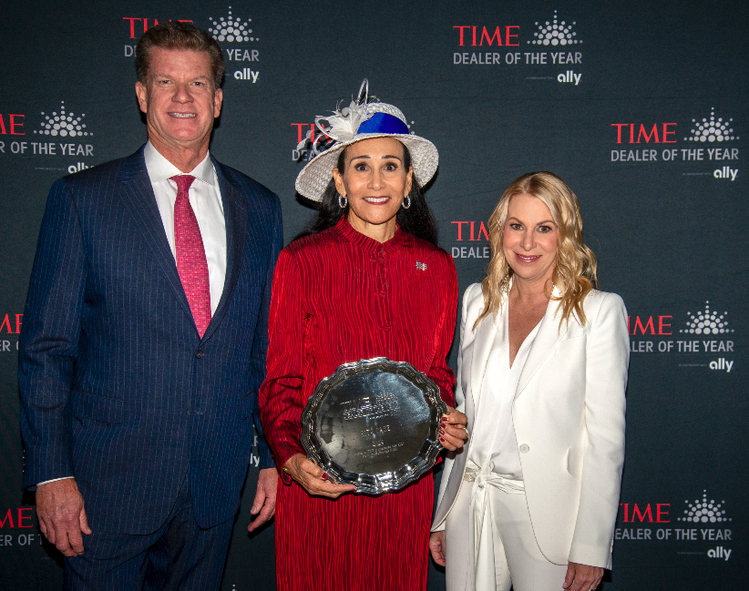 Congratulations to the 2024 TIME Dealer of the Year Rita Case, CEO of the Rick Case Auto Group, the largest woman-owned-and-operated dealership group in the country. Rita's powerful acceptance speech brought the room to tears at the #NADAShow. For over 50 years, @TIME has honored