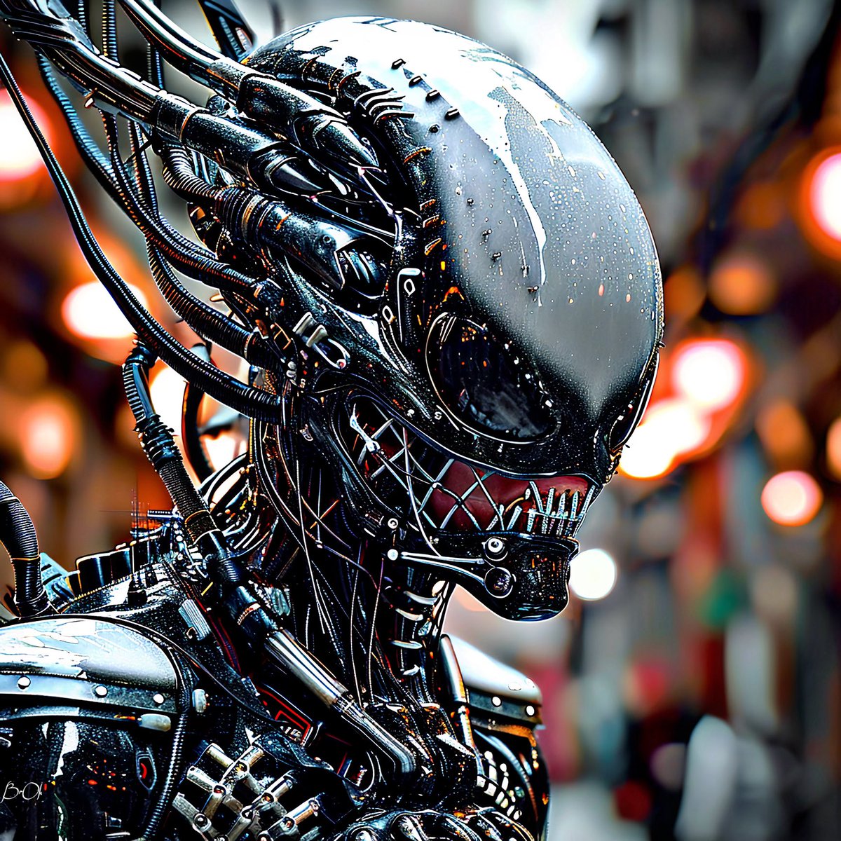 NumerikartGL's tweet image. Through neon lights, a shadow gleams,
Of steel and wire, and silent screams.

Image by BrOk 

#MechanicalMuse #FutureNoir
#TechSoul #UrbanOdyssey #numerikart