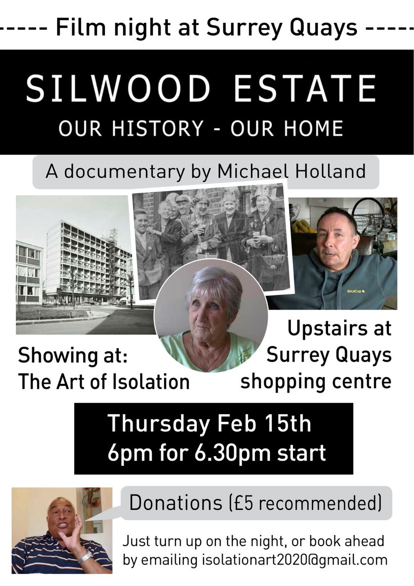 Just over a week away. @WorgInfo @SurreyQuays @se16 @WISE16 @RBHistory @weekender_life @Southwark_News @insouthlndn @rodkitsonart