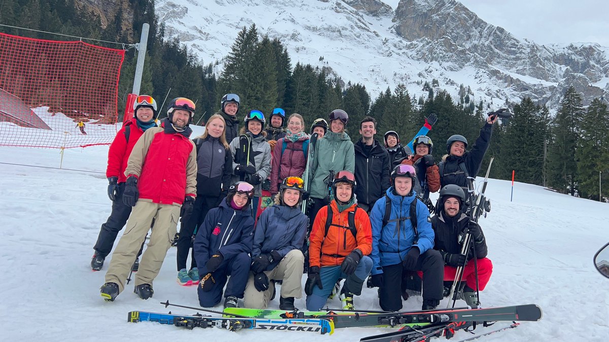 We embraced a new kind of precision last weekend, swapping quadrupoles for ski poles! Here's to a great day in snowy Engelberg!