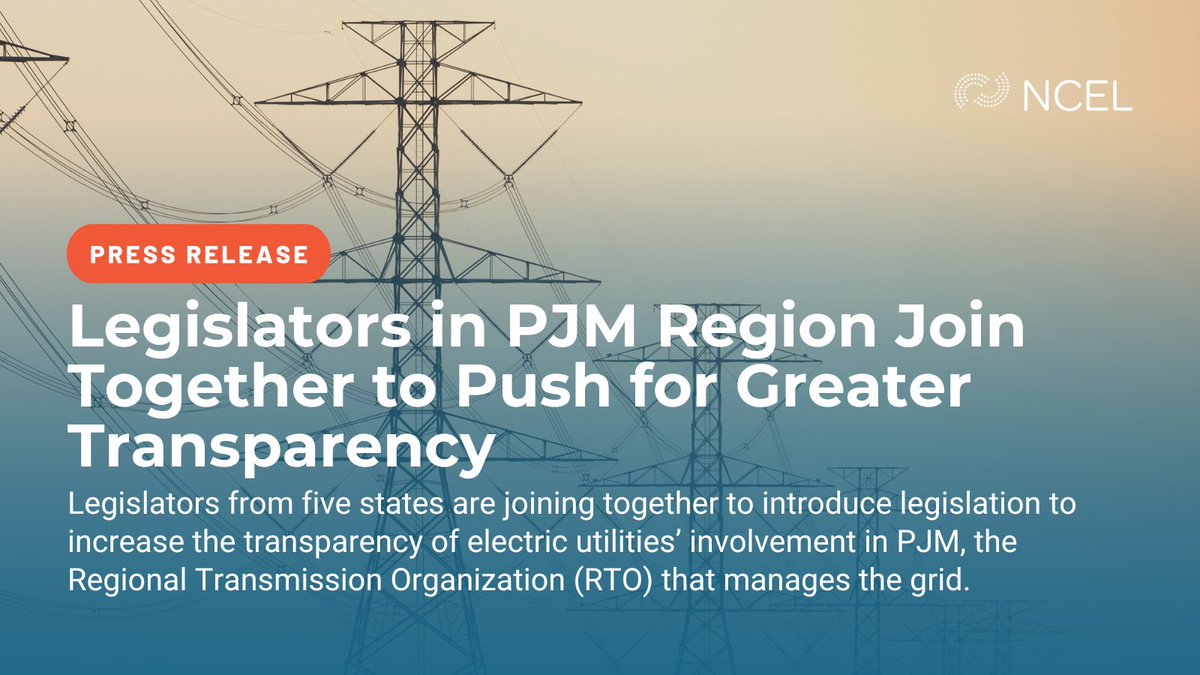 Legislators from IL, MD, PA, VA, and WV are calling for transparency of utility votes in @pjminterconnect. Decisions made by PJM impact the #cleanenergy transition and the cost of electricity. Read more: ncelenviro.org/articles/legis…