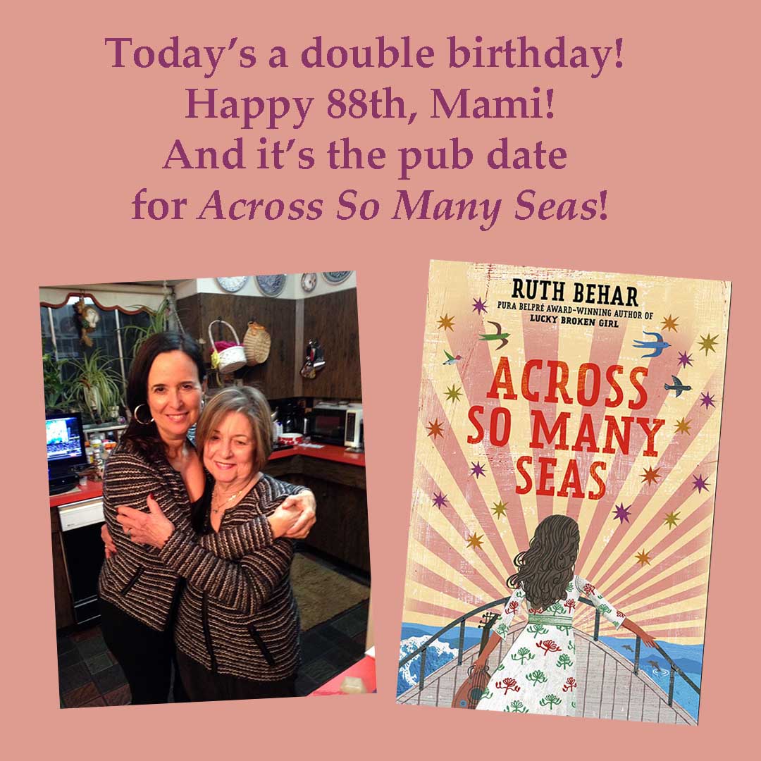 So thrilled to have reached this day, February 6th, my mother's birthday and the book birthday of #AcrossSoManySeas! With huge thanks to @nancyrosep, @AgentHenkin, @PenguinClass, @penguinkids @SPregosin29 🙏❤️