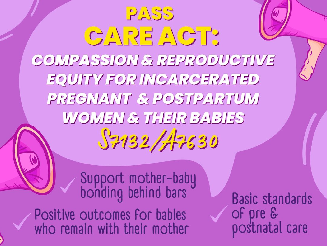 CARE stands for Compassion and Reproductive Equity - & we're fighting to ensure positive outcomes for moms & babies by making sure there is appropriate medical pre/postnatal care behind bars, keeping mother & baby together following birth & more.
 
#ShowWeCARE #ItsAboutTheBabies