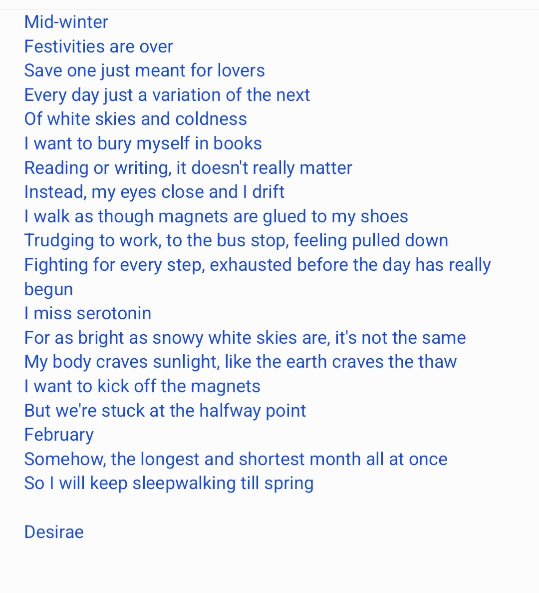#poetry #poetrycommunity #poetryofinstagram #naturepoetry #midwinter #february