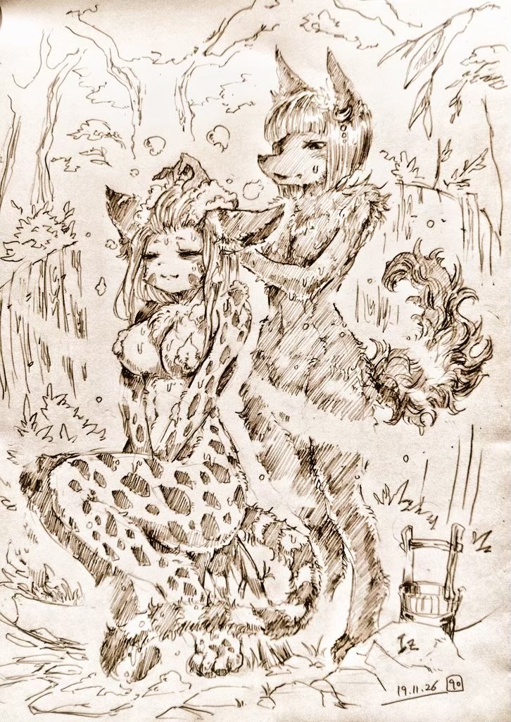 今日は風呂の日だったのですか!懐かしのアナログ風呂絵をご覧下さい…♨#KeMoFan 