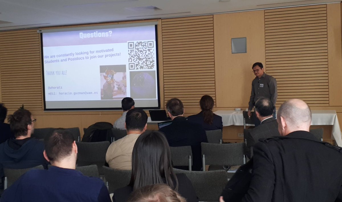 whoratz's tweet photo. Thanks to @JSI_SLO (Iztok U.) for ๐ธ the instants of some of many avid discussions on Virus-Materials interaction and possible characterization with #HighSpeedAFM #AFMcommunity #LinzWinterWorkshop kudos to Peter Hinterdorfer, @jkulinz who put this fantastic event together! https://t.co/bHlM17VWMk