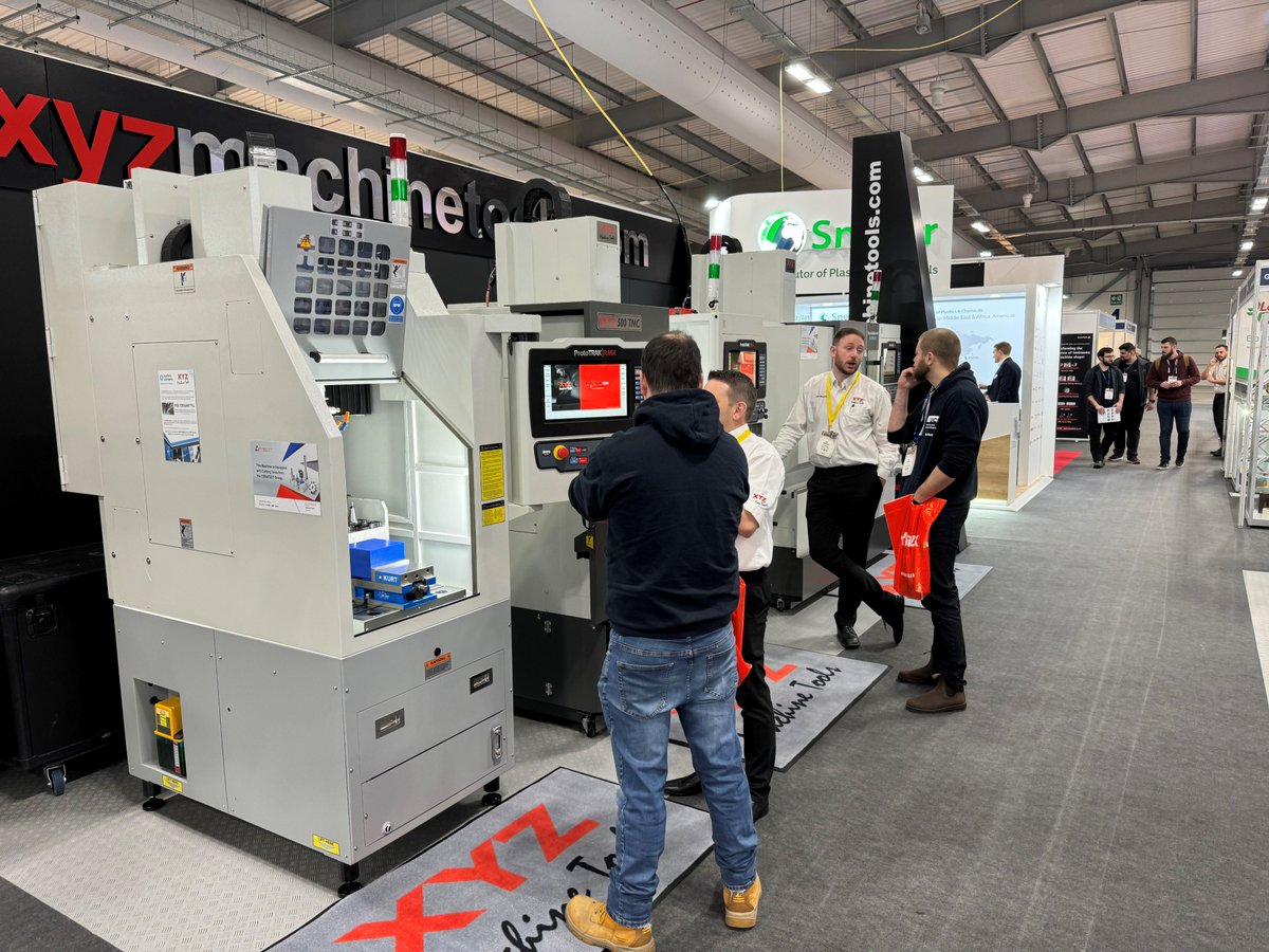 xyzmachinetools's tweet image. It’s a busy first day on the XYZ stand at Southern Manufacturing in Farnborough! 
The Exhibition is open until 4:30pm today &amp;amp; is on until Thurs 8th Feb (finish time 3:30pm). 
Come to see us on stands H260 &amp;amp; G260 to meet the XYZ team &amp;amp; see our machines in action.

#xyzmachinetools
