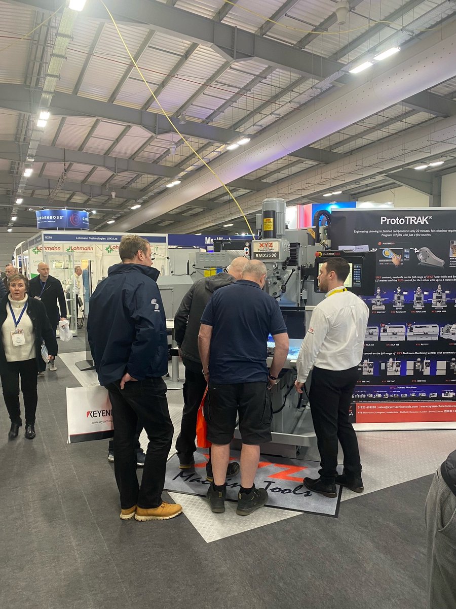 xyzmachinetools's tweet image. It’s a busy first day on the XYZ stand at Southern Manufacturing in Farnborough! 
The Exhibition is open until 4:30pm today &amp;amp; is on until Thurs 8th Feb (finish time 3:30pm). 
Come to see us on stands H260 &amp;amp; G260 to meet the XYZ team &amp;amp; see our machines in action.

#xyzmachinetools