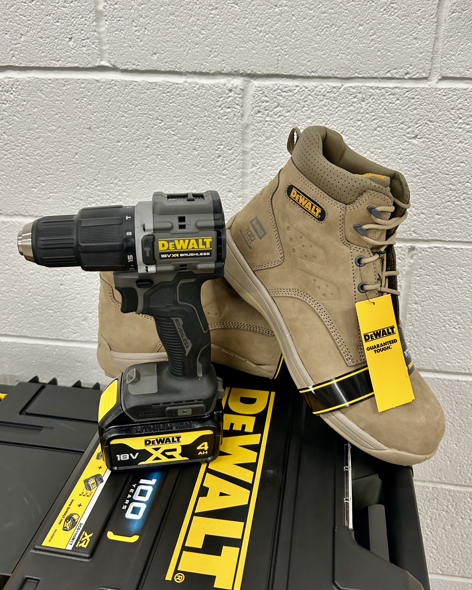Screwfix on X 100 years of DeWalt we couldn t not celebrate with something special right Get the EXCLUSIVE drill and boots at Screwfix today https t 4Rwo6Rq3qn Screwfix DeWalt https t ajhUZ27w4n...