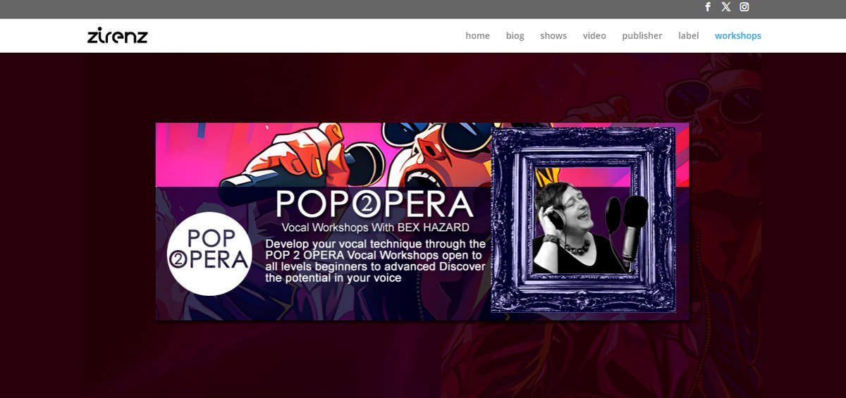 Now added to the Official Zirenz website Workshops You can now find out about the POP 2 OPERA Vocal Workshops 17th FEB 2024 St Marys Kidwelly and all future Workshops zirenz.com/workshops/  #Singing #vocalist #workshop <a href="/tin_town_media/">Tin Town Media</a> <a href="/rlloydpr/">Robert Lloyd</a> @CllrPTWarlow <a href="/bucksmusicgroup/">Bucks Music Group</a>