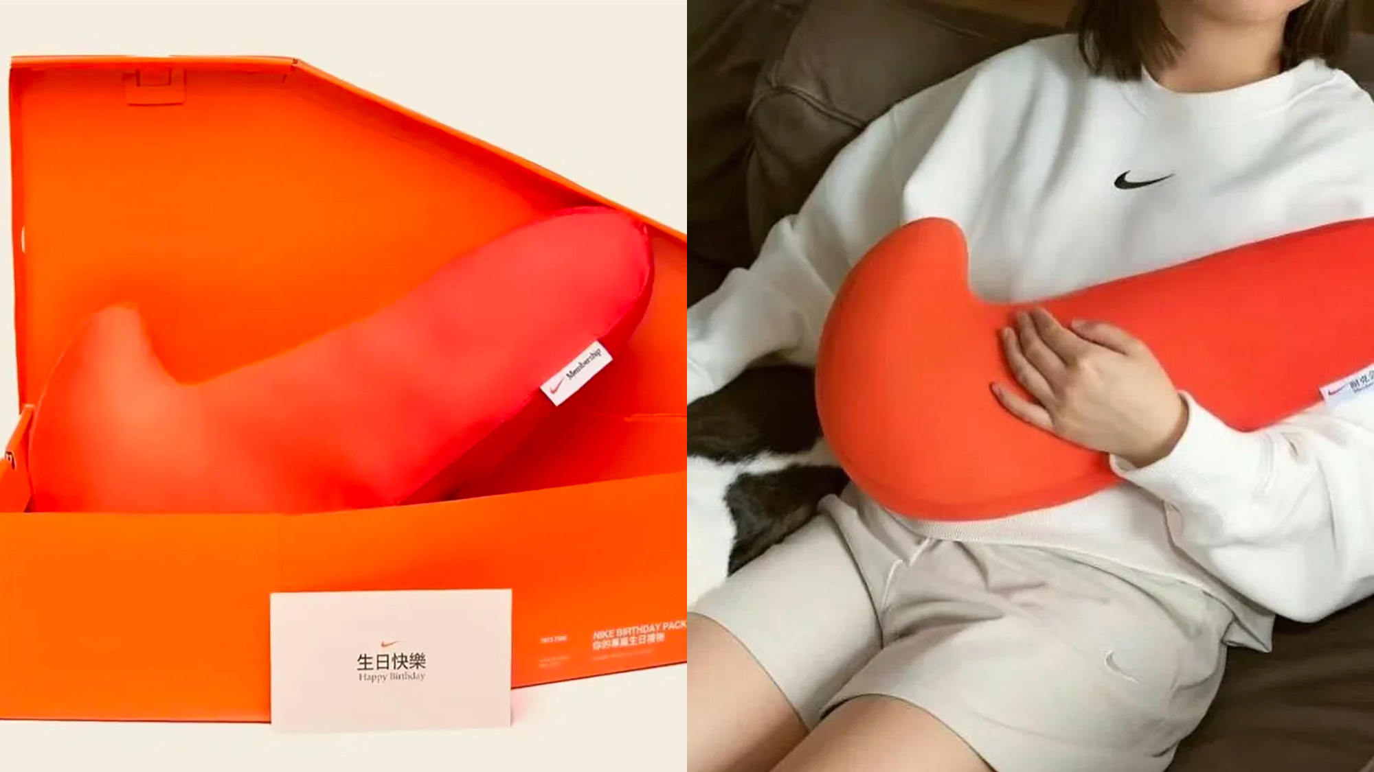 NIKE SWOOSH BIRTHDAY PILLOW クッション（Original Nike