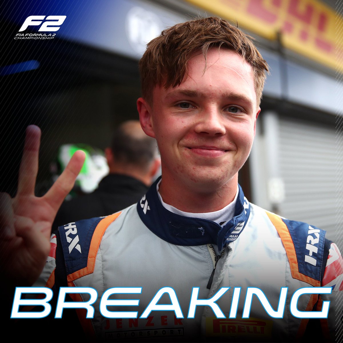 Formula2's tweet photo. BREAKING: Taylor Barnard completes the 2024 #F2 grid! 🙌✨

He'll race for @PHMAIX_Racing in the upcoming season!

#RoadToF1 https://t.co/weUUJuiiNu