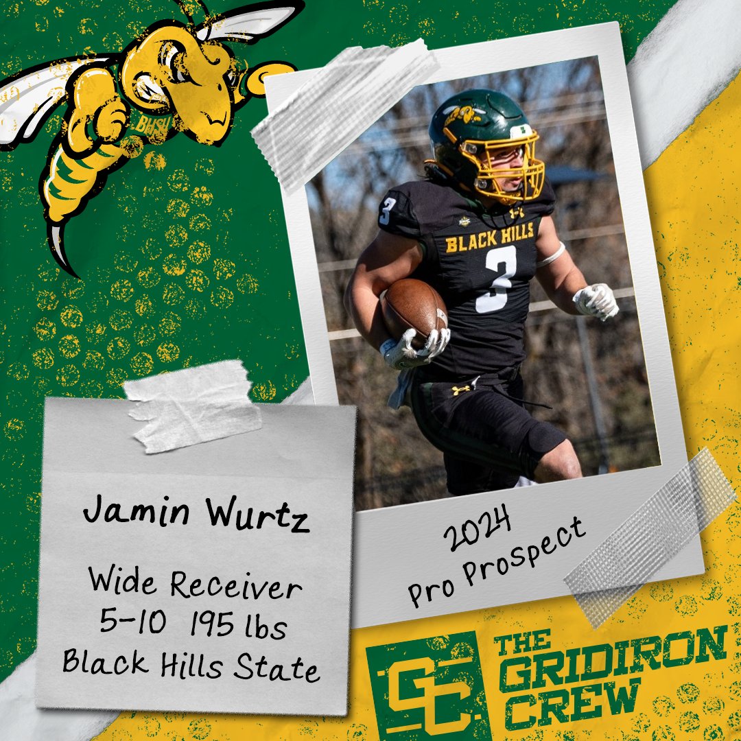 ⚠️ Attention Pro Scouts, Coaches, and GMs ⚠️ You need to look at 2024 Pro Prospect, Jamin Wurtz @JaminWurtz, a WR from @BHSUFB 👀 See our Interview: thegridironcrew.com/jamin-wurtz-20… #2024ProProspect #DraftTwitter #NFLDraft #NFL #CFLDraft #CFL #ProFootball 🏈