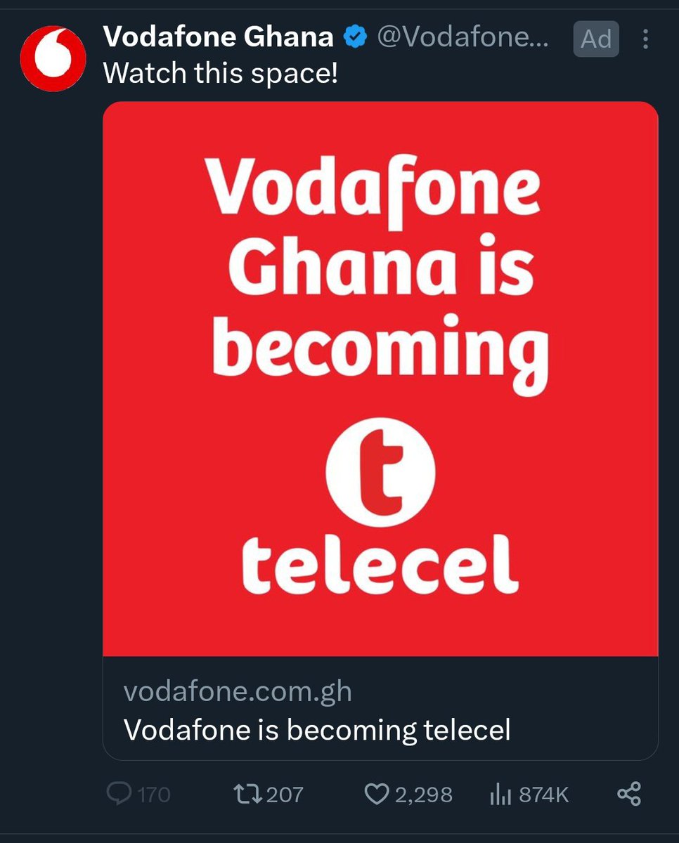 You know the citizens will come at you cos of your bad network, so you have totally disabled the comment section hahaha. Quickly sign the documents so we know what telecel has to offer please. @VodafoneGhana