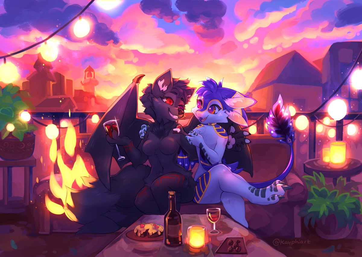 Finished YCH for <a href="/demonic96394403/">BreaddoggosVT</a> 
#furryart #illustration