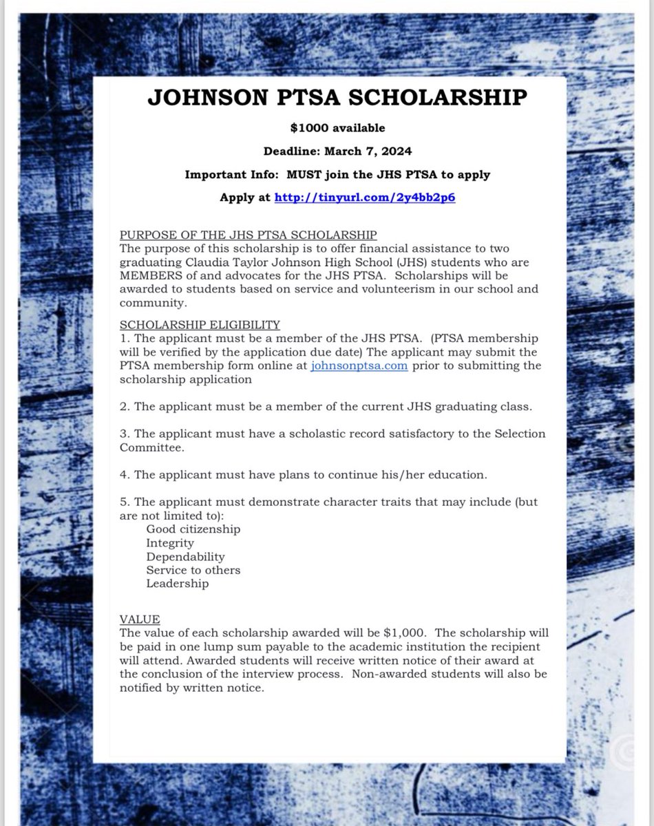 Johnson HS PTSA tweet media