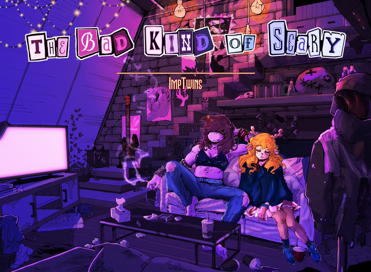 Thank you so much to <a href="/kanna_kannaoi/">Aoi Kanna</a> for this. Go give them some love. I absolutely did not imagine this cover art could come out so beautifully.

You can find links to their tumblr and to the story itself in replies, though please mind the tags as this is a very dark story. ☠️🕊️