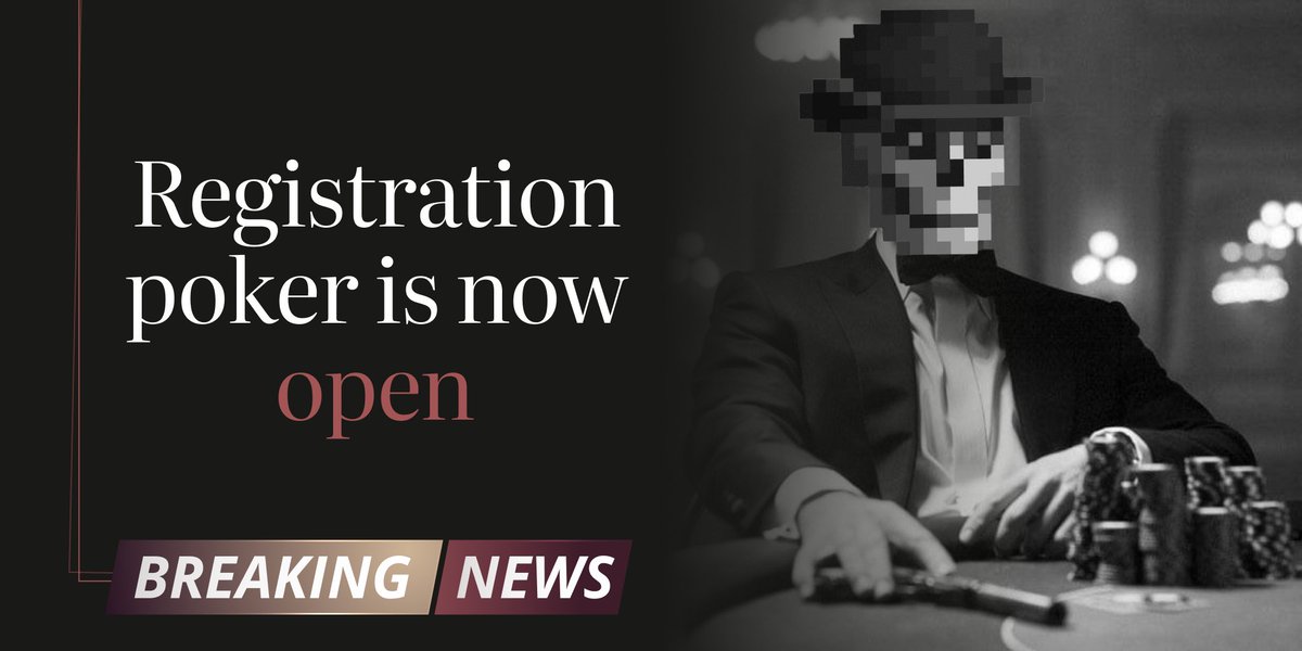 🗞️Paperboy Poker Club🗞️ 

Saturday, February 10

🆓  1 GAME
🇪🇺  9PM CET 
🔓  to all
🎁  Cash prize

1️⃣First game at 9PM CET:

🎁 1 x <a href="/UndeadChefNFT/">💀 Undead Chefs 🧑‍🍳</a> 

⚠️Be sure to follow the rules to be eligible for the prize claim ☟︎ ⚠️

discord.gg/MjPgHyNj

The winner of the last