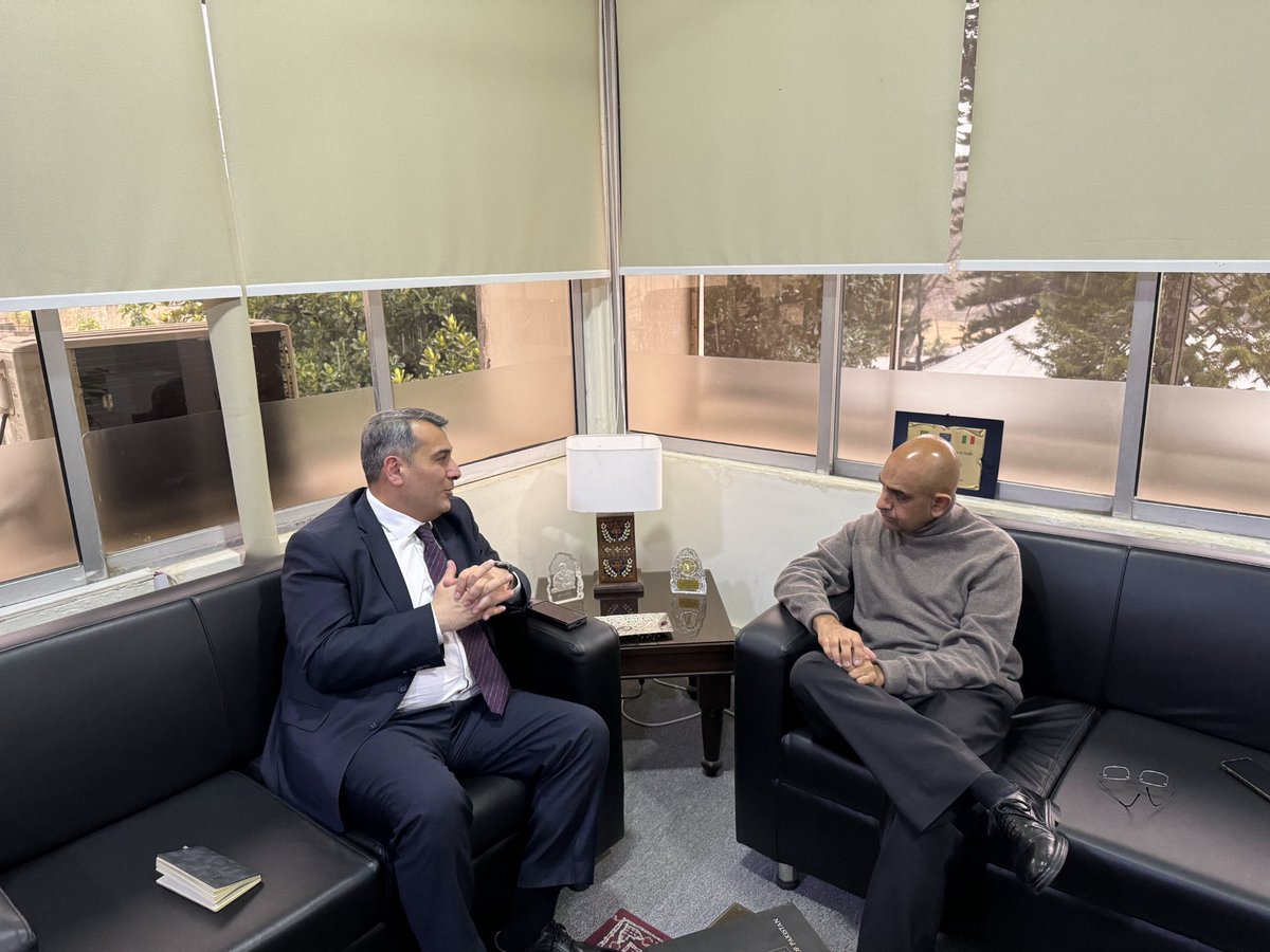 Ambassador of Azerbaijan to Pakistan <a href="/k_farhadov/">Khazar Farhadov 🇦🇿</a> met with Ambassador Sohail Mahmood, Director General of <a href="/ISSIslamabad/">Institute of Strategic Studies Islamabad</a> and Ambassador Nadeem Riyaz, president of <a href="/IRSIslamabad/">Institute of Regional Studies Islamabad</a>.