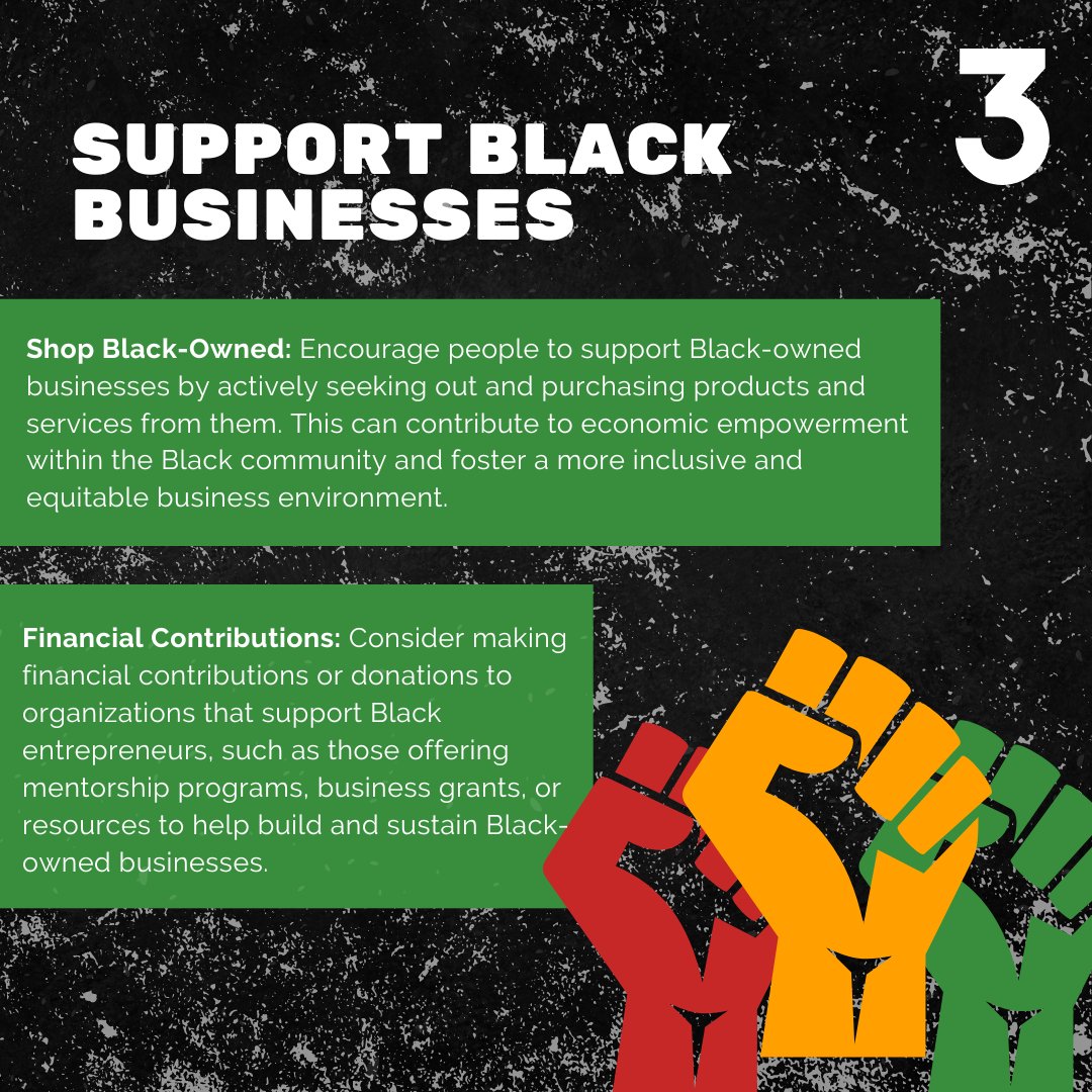 Black History is ongoing, extending beyond a single month. Honor and commemorate it throughout the entire year! Swipe left for ways to actively participate – from continuous learning to supporting Black-owned businesses in real time.

🔗 Check our bio for more resources.
