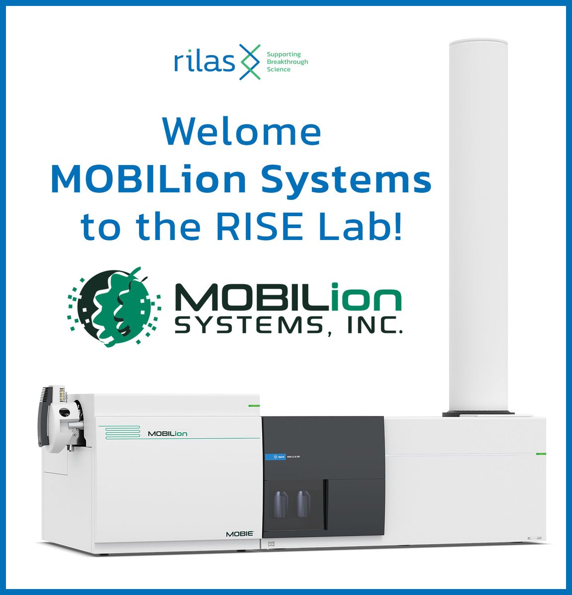 rilastech's tweet photo. @MobilionSystems is officially part of the RISE Lab! MOBILion enhances research w/ HRIM MOBIE platform. Explore transformative ion mobility insights. Schedule a demo: https://t.co/lWQhKfIk51. Learn more: https://t.co/5cf5jfr4bk &amp; https://t.co/xmGqxOxE9M

#mobilion #rilas https://t.co/sVnU5hUjcN