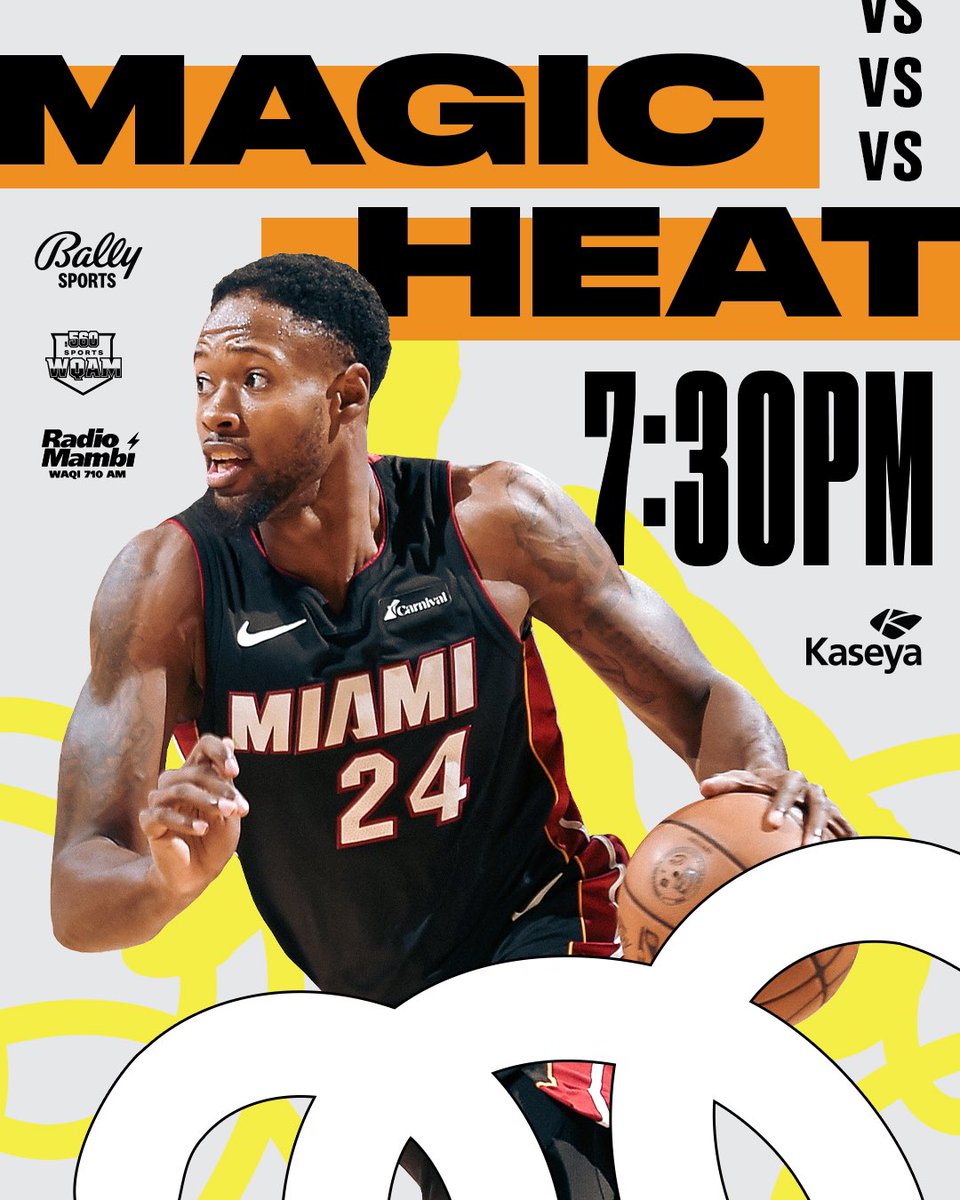 MiamiHEAT's tweet photo. Final in-state battle, this time at our place 🏠 https://t.co/7x0muV7yMI