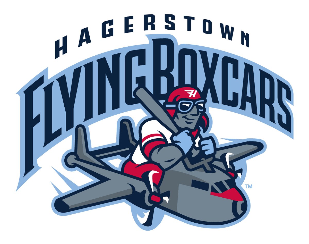 This week Baseball By Design highlights the Hagerstown @goflyingboxcars, named for a huge flying shoebox of a military plane. Minor league baseball royalty Chuck Domino and designer @Skye_Dillon join to discuss, plus a Studio Simon Stumper! news.sportslogos.net/2023/09/16/atl…