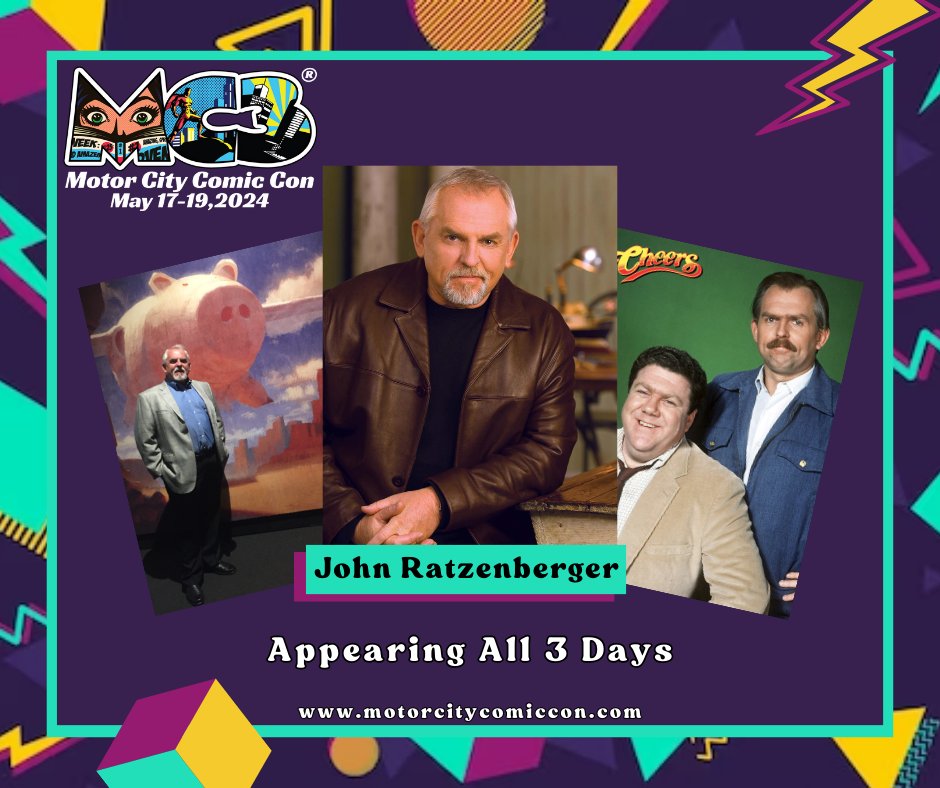 MotCityComicCon's tweet photo. ๐ฅ#JohnRatzenberger is coming to #MotorCityComicCon 2024!
๐ฅHe is best known as #CliffClavin on #Cheers, but you have heard him in every #Pixar movie & you can meet him at #MC3 2024
๐ซTickets are on sale at https://t.co/txecFHR2fT
๐ทPhotos Ops on sale at https://t.co/I16D7rNoTj https://t.co/au4HgN3QBd