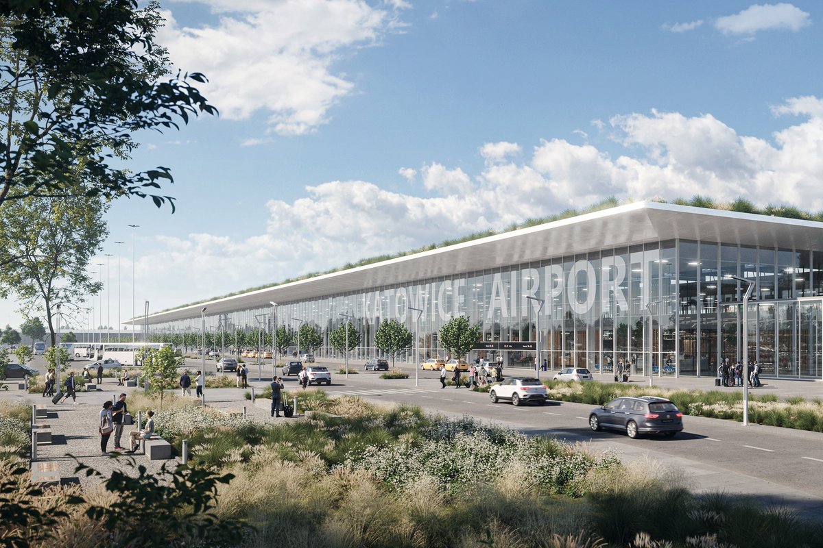 Górnośląskie Towarzystwo Lotnicze SA zaprezentowało założenia programu inwestycyjnego Katowice Airport 2024-2028 o wartości ok. 1,5 mld zł, z tego 950 mln to koszt budowy nowego głównego terminalu pasażerskiego. Więcej informacji tutaj ➡️ blog.katowice-airport.com/program-inwest… #InwestycjeKTW