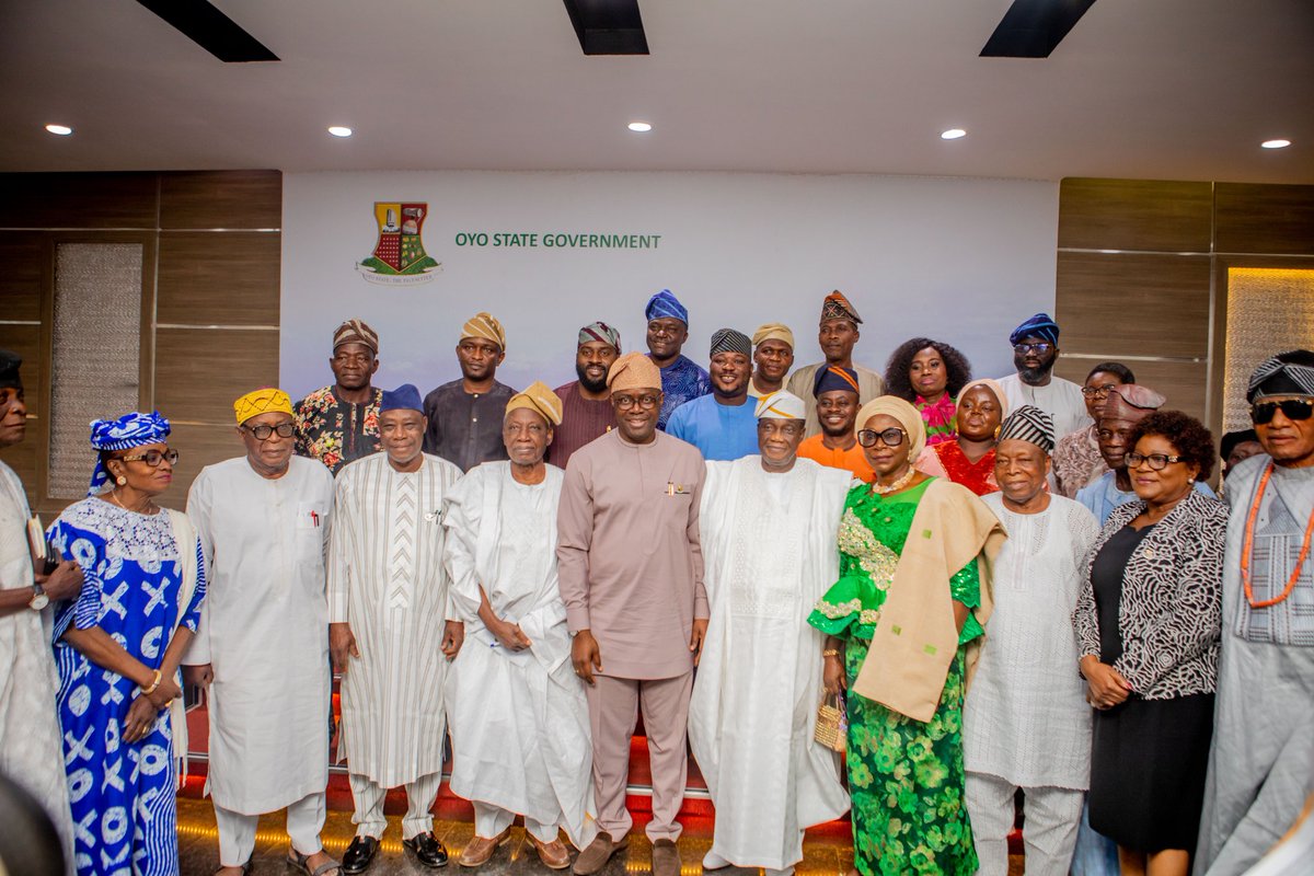 Adebo_ogund's tweet photo. I attended the inauguration of the Oyo State Council of Elders by His Excellency, Engr Seyi Makinde.

The Elders Council comprises of Chairman - Dr. Saka Balogun, Co-Chairman - Elder Wole Oyelese, H.E. Hamid Gbadamosi, H.E. Alhaja Mutiat Ladoja, Chief Jacob Adetoro, Chief Sunday Ogunlade, Ambassador Ronke Adefope, Chief Nureni Akanbi, Chief Ademola Eyinade while the Chairman, Advisory Council is Chief Bolaji Ayorinde SAN

This is fulfillment of the resolve of His Excellency to continue to tap into the rich experiences, knowledge and expertise of our respected elder statesmen in Oyo State.

Congratulations to all the esteemed members of the Elders Council and I am convinced that they will live up to expectation in providing guidance and leadership to the State Government.