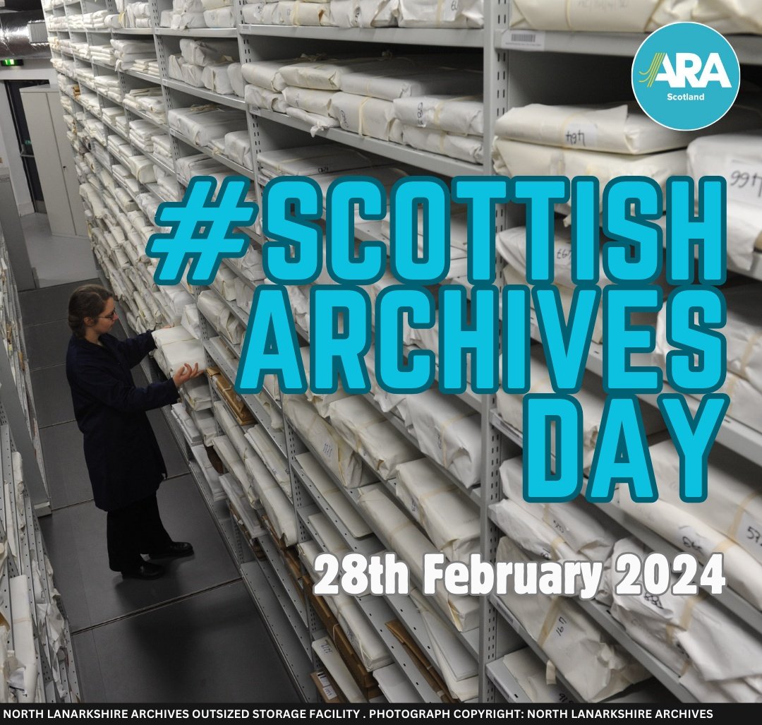 Get ready everyone, #ScottishArchivesDay is coming on 28 Feb. A chance to share all things Scottish from your Archives. Or if you are a Scottish Archive, a chance to shout about yourselves. This year there will also be hourly hashtags on the theme of advocacy. Details to follow.